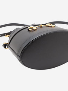 Gucci Black 1955 Horsebit leather bucket bag