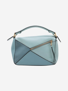 Loewe Blue small tricolour Puzzle bag