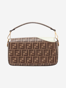 Fendi Brown FF Zucca Mamma Baguette bag