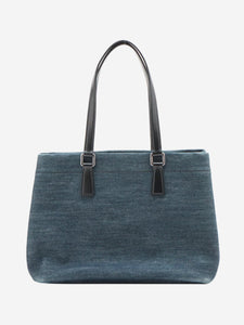 Prada Dark blue Denim tote bag