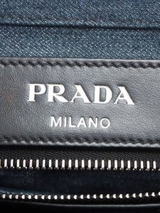 Prada Dark blue Denim tote bag