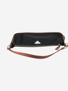 Prada Black Tessuto nylon and leather shoulder bag