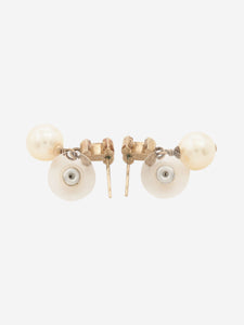 Chanel Multicolour CC pearl drop earrings