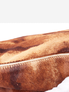 Fendi Brown Mamma Baguette pony hair bag