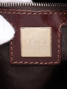 Fendi Brown Mamma Baguette pony hair bag