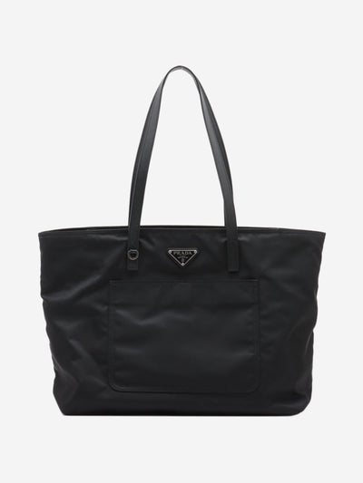 Black Re-Nylon tote bag