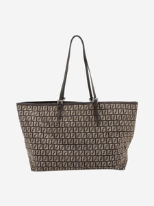 Fendi Brown Zucca canvas tote bag