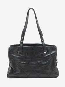 Chanel Black 2010 Matelasse leather shoulder bag