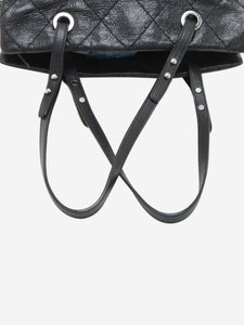 Chanel Black 2010 Matelasse leather shoulder bag