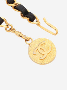 Chanel Black and gold Coco Mark 1982 chain belt