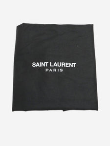 Saint Laurent Grey Paris leather tote bag