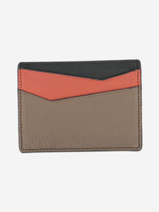 Loewe Multicolour geometric leather cardholder