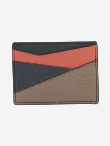 Loewe Multicolour geometric leather cardholder