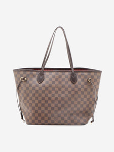 Louis Vuitton Brown 2008 Damier Ebene Neverfull MM bag