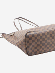 Louis Vuitton Brown 2008 Damier Ebene Neverfull MM bag