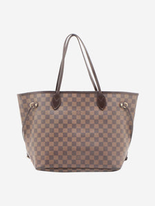 Louis Vuitton Brown 2008 Damier Ebene Neverfull MM bag