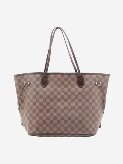 Brown 2008 Damier Ebene Neverfull MM bag Tote Bags Louis Vuitton 