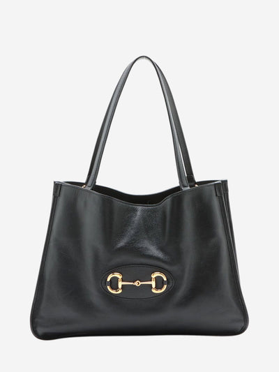 Black Horsebit 1955 leather tote bag