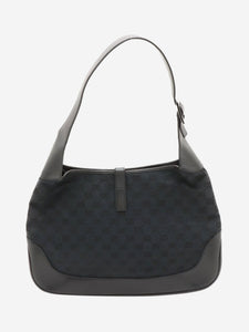 Gucci Black GG canvas Jackie shoulder bag