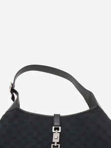 Gucci Black GG canvas Jackie shoulder bag