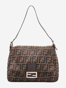 Fendi Brown Zucca Mamma Baguette bag