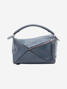 Loewe Dark blue medium Puzzle bag