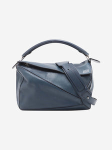 Loewe Dark blue medium Puzzle bag