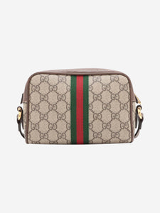 Gucci Brown GG Supreme Ophidia shoulder bag