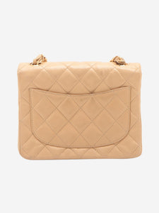 Chanel Beige vintage 2000 lambskin mini Classic Single Flap bag