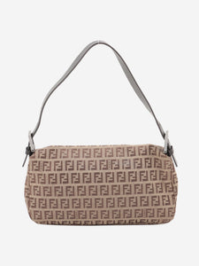 Fendi Brown Zucchino Mamma Baguette bag