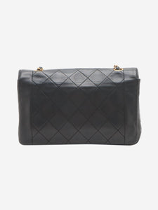 Chanel Black vintage 1989 medium lambskin Diana bag