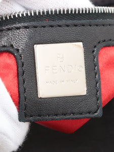 Fendi Black leather Mamma Baguette bag