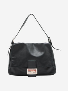 Fendi Black leather Mamma Baguette bag