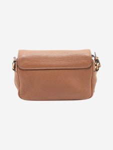 Prada Tan Vitello Phenix leather shoulder bag