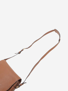 Prada Tan Vitello Phenix leather shoulder bag