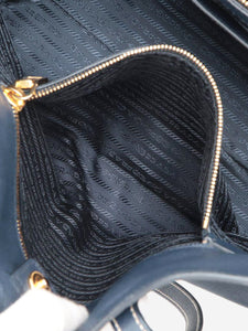 Prada Dark blue Saffiano leather 2way tote bag