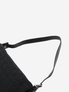 Fendi Black Zucchino Mamma Baguette bag