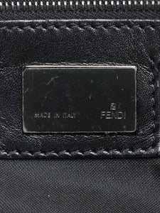 Fendi Black Zucchino Mamma Baguette bag