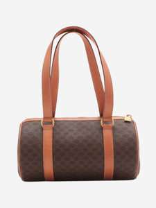 Celine Brown Macadam PVC and leather bag