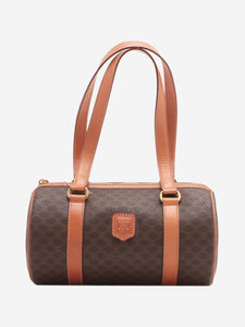 Celine Brown Macadam PVC and leather bag