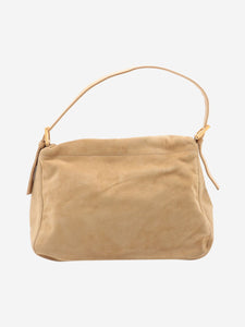 Fendi Neutral suede Mamma Baguette bag