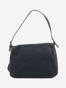 Fendi Dark blue Mamma Baguette canvas shoulder bag