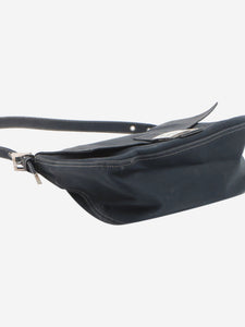 Fendi Dark blue Mamma Baguette canvas shoulder bag