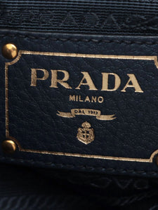 Prada Dark blue Vitello Daino leather bag