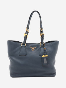 Prada Dark blue Vitello Daino leather bag