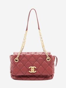 Chanel Burgundy 2011 Wild Stitch leather shoulder bag