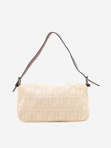 Fendi Neutral Zucca Mamma Baguette bag