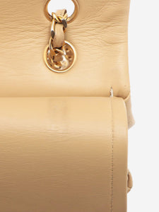 Chanel Beige vintage 1986 lambskin Classic Double Flap bag