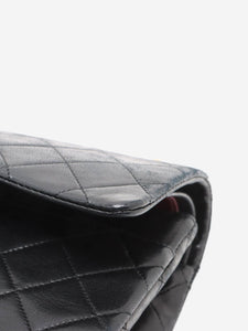 Chanel Black vintage 1989 medium lambskin Classic Double Flap bag
