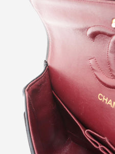 Chanel Black vintage 1989 medium lambskin Classic Double Flap bag